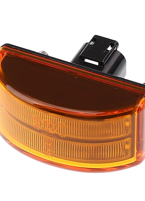 This image features the AGCO Lamp - Acw1518820, an amber-colored automotive side marker light with a black connector on the back. No current product description information is available.