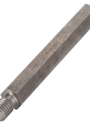 The AGCO Pin - Acp0442530 from AGCO is a metal hexagonal standoff with a precisely threaded tip for secure assembly.