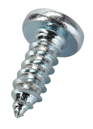 Close-up image of the AGCO Bolt - Acp0321130, showcasing its silver metal screw with a flat head, cylindrical threaded body, and pointed tip. No current product description available.