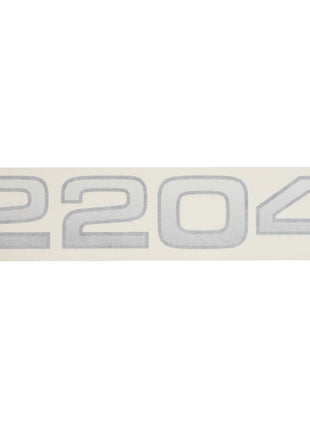 The image showcases the number "2204" in a grey, blocky font against a white background. It pertains to the product AGCO | Decal - Acw0435810 from the brand AGCO.