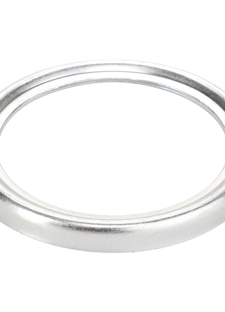 An elegantly showcased AGCO Sealing Cap - F138314020460, featuring a silver metal finish with a smooth surface and slight bevel, set against a pristine white background.