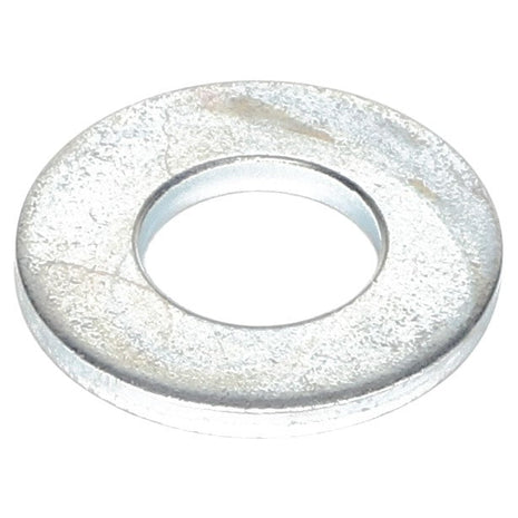 The AGCO | FLAT WASHER - AL5013110 is a metallic washer featuring a circular shape and central hole. The surface appears slightly tarnished. No additional product description information is available at this time.