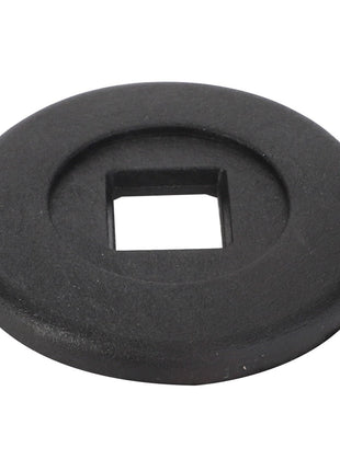 A round black metal washer with a square hole in its center, identified as AGCO | Washer - Acx2574790, is displayed on a white background. Currently, no product description information is available for further details.