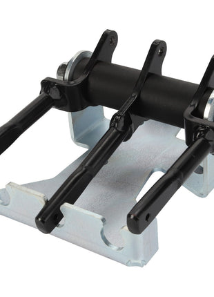 No current product description available, but the AGCO Lever Kit - Acp0336070 features a heavy-duty metal bracket with three black levers mounted onto it.