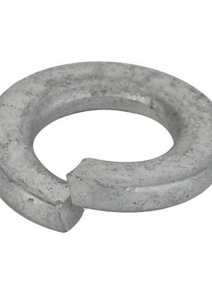 Image of the AGCO | Lock Washer - Va022835, a metallic split lock washer with a helical shape, designed to prevent loosening of bolted joints due to vibration or rotation. Brand: AGCO. No current product description available.