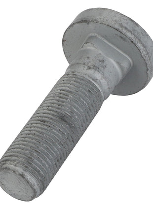 A close-up image of the AGCO Bolt - Acp0313600, featuring a gray metal bolt with a precisely threaded shaft and a flat, circular head.