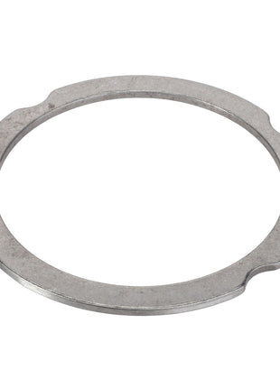 A metallic circular AGCO Compensating Ring - F007200210330 with two notches on opposite sides is available for this product.