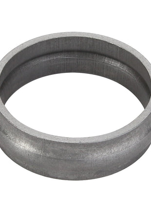 Introducing the AGCO | Bush - F178302020050, a metallic, circular ring featuring a grooved inner edge. Ideal for engineering or mechanical applications, this precision component is brought to you by the trusted brand AGCO.