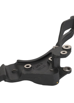 The AGCO Support - Acw0329570, a black metal automotive bracket with multiple mounting holes, is shown against a white background. Unfortunately, no current product description information is available.