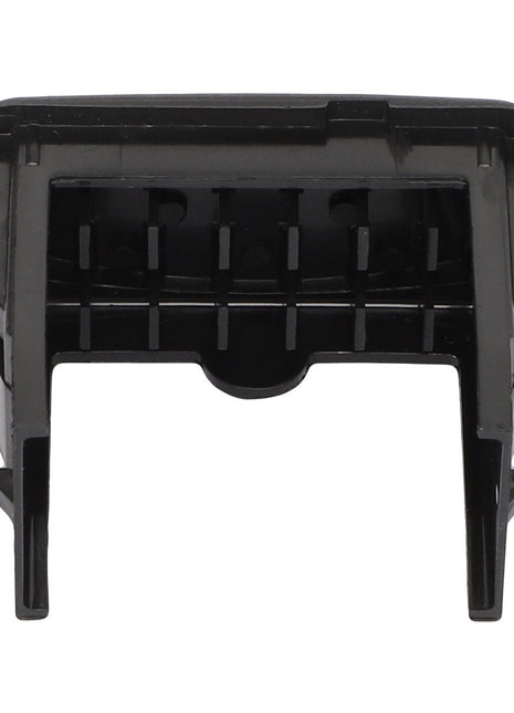 The AGCO | SWITCH COVER PLUG - CH165-5975 is a black plastic clip featuring a rectangular opening with multiple vertical dividers inside. No current product description information is available.