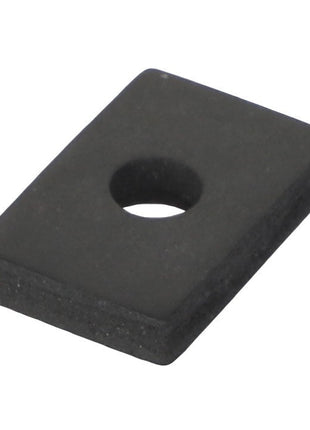 The AGCO Plate - V836324442 is a compact, rectangular black block with a central round aperture.