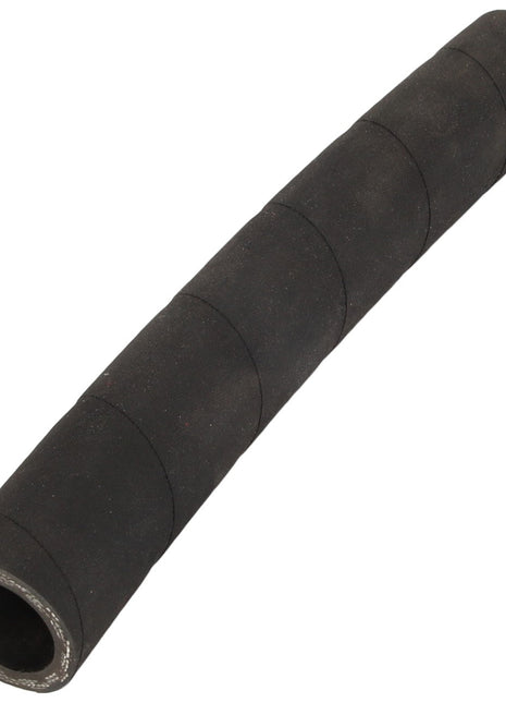 A black, ribbed rubber hose with a slightly curved shape, identified as AGCO | HOSE - D26733445 by the brand AGCO, shown on a white background. No current product description information is available.