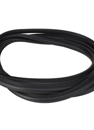 The AGCO | Lid Seal - Acw3546490 from AGCO is a coiled black rubber gasket designed to create an airtight or watertight seal in various applications.