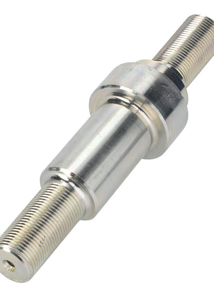 The AGCO Pin, Silentblock Shaking Shoe Support - La321937350 is a metallic threaded rod with a larger cylindrical middle section, featuring threads at both ends, designed to enhance machinery efficiency and ensure maximum uptime.