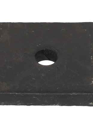 The AGCO | STOP - AL10355553 is a square, black metal plate featuring a central circular hole. Further product description information is currently unavailable.