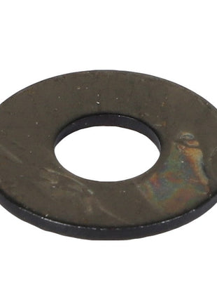 The AGCO | WASHER - AG330820, a metallic flat washer with a circular hole in the center, is shown against a plain white background. No current product description information is available.