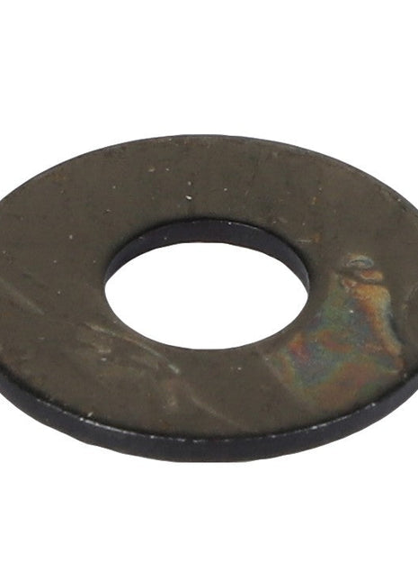 The AGCO | WASHER - AG330820, a metallic flat washer with a circular hole in the center, is shown against a plain white background. No current product description information is available.