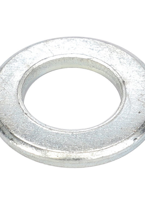 A close-up image of the AGCO Washer - Fel105186, featuring a circular metallic design with a central hole. No current product description available.