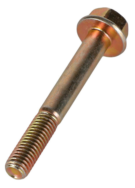 AGCO | Hexagon Flange Bolt - 3009201X1: A metallic screw with a hexagonal head and partially threaded shaft.
