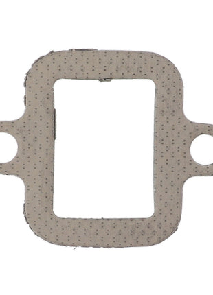 The AGCO | GASKET - 10V3016 is a beige rectangular gasket featuring two circular extensions on opposite sides, designed specifically for a mechanical seal. For more details, please refer to the product description or contact our support team for assistance.