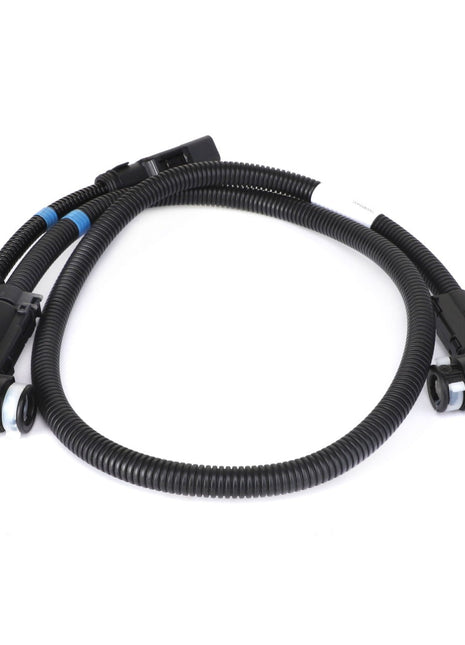 The AGCO Hose - Acw1095440 is a coiled electrical wiring harness with connectors at both ends, suitable for automotive or industrial use.