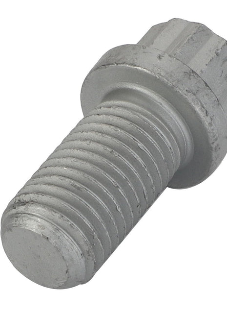 Close-up of an AGCO Screw 12 Points Flange Head (3009800X1) with a grey metal hexagonal head and threaded body.