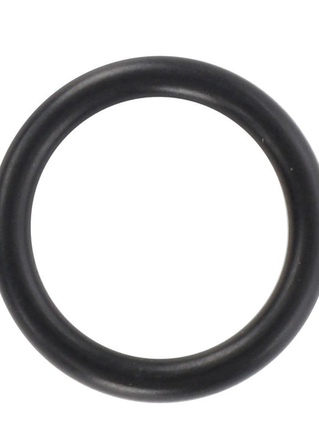 The AGCO | O RING - D43425500, a black rubber O-ring from AGCO, rests prominently against a stark white background.