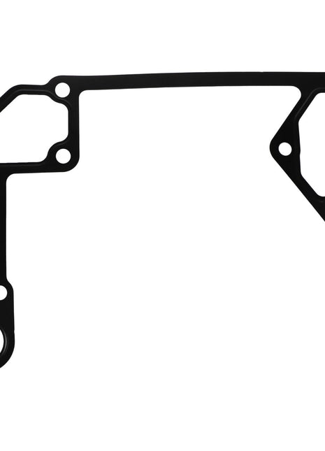 The AGCO Gasket - F530200050400 is a black, intricately shaped gasket with multiple holes, designed for fitting in a mechanical assembly. No current product description is available.