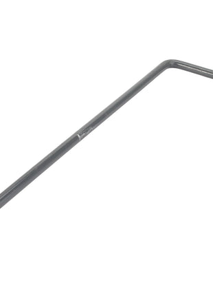 A sleek gray AGCO metal hex key, LEVER - D26744968, showcasing a practical L-shaped design displayed against a pristine white background.