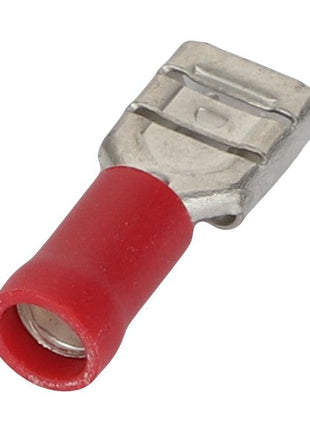 The AGCO | THIMBLE - AL5024113 is a red and silver insulated female spade connector designed for electrical wiring. There is currently no additional product description information available.