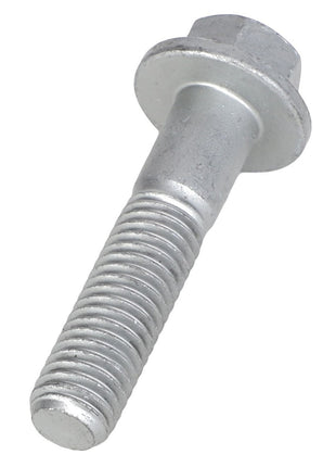 Currently, there is no product description information available. However, this item is the AGCO Hex Flange Head Machine Screw - Acw1040820; it is a silver, threaded metal bolt featuring a hexagonal head and a small flange.