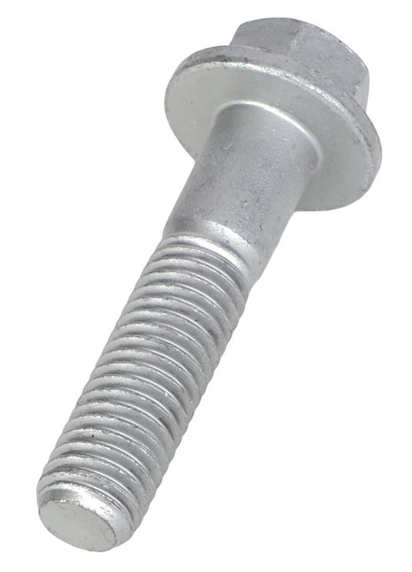Currently, there is no product description information available. However, this item is the AGCO Hex Flange Head Machine Screw - Acw1040820; it is a silver, threaded metal bolt featuring a hexagonal head and a small flange.