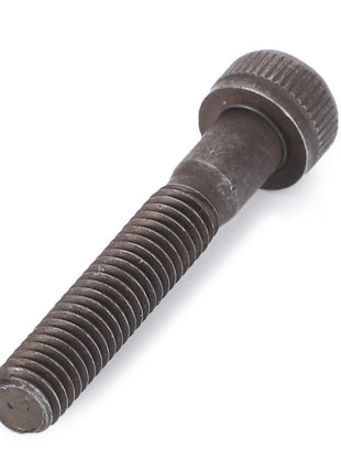 A close-up image of a single, metallic threaded bolt with a textured head. This is the AGCO Hex Socket Screw - Va021377.