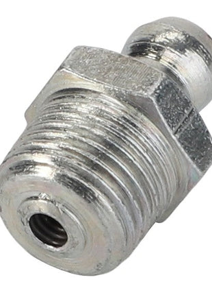 No Current Product Description Available: Close-up of the AGCO Grease Nipple - Acp0704910 featuring a threaded end and a round, dome-shaped top.