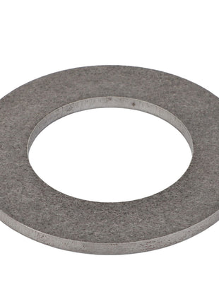 An AGCO | Washer - Acp0672420, featuring a robust circular metal design with a large central hole, rests against a plain white background.