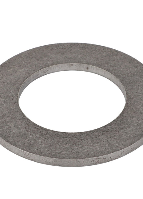 An AGCO | Washer - Acp0672420, featuring a robust circular metal design with a large central hole, rests against a plain white background.