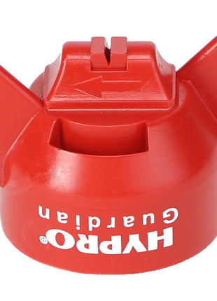 The AGCO | TIP - AG426288, a red HYPRO Guardian spray tip, features dual side wings and an arrow indicating direction. No additional product description information is available at this time.