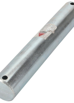 A cylindrical metal rod identified as AGCO | Pin - Acp0027660, featuring two small holes near either end and a partially torn label in the center. No current product description is available for this item.