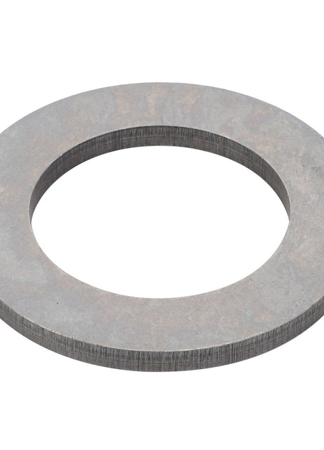 The AGCO Disc - F178302020324 is a flat, circular metal washer featuring a large central hole and a smooth, grey surface. No current product description is available for this product.