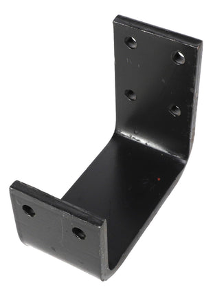 An L-shaped black metal bracket with six screw holes - Product Name: AGCO SUPPORT - AL269643 by AGCO. No current product description information is available.