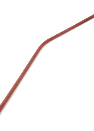 Product: AGCO | Sensor, Combiner, Knives & Fingers - D28284257

Description: This red metal rod features a slight bend and includes a perpendicular section at one end.