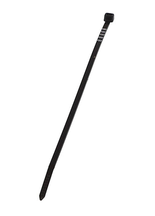 The AGCO | CABLE TIE - AL5034432 is a black plastic zip tie featuring a toothed strap and a self-locking head. No further product description information is available at this time.