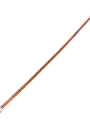 The AGCO | LUBE HOSE - D28780831, crafted by AGCO, is a durable and efficient long hose with fittings on both ends, ideal for lubrication systems.