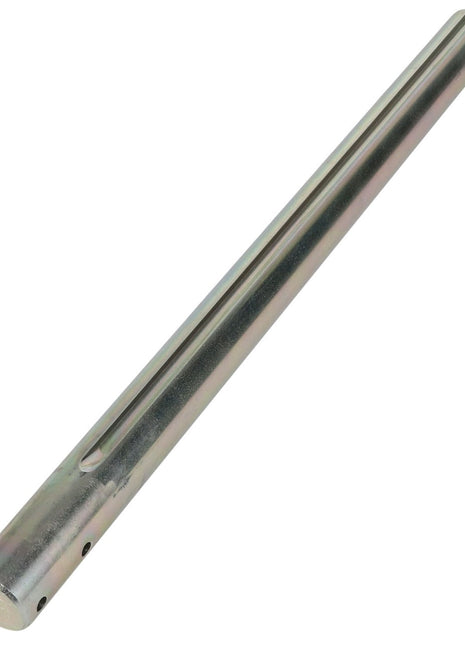 Introducing the AGCO | DRIVE SHAFT - BD6074 by AGCO: a meticulously crafted metal cylindrical rod featuring a smooth finish and precision-engineered linear grooves, designed for exceptional durability and reliability.