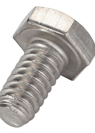 Close-up image of the AGCO Hexagonal Head Bolt - Ag056114, showcasing its threaded metallic shaft, against a white background. No product description available.