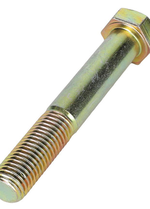 Introducing the AGCO | HEXAGONAL HEAD BOLT - AG522710, a durable metallic bolt with a partially threaded shank designed for secure and reliable fastening in various applications.