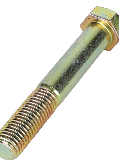 Introducing the AGCO | HEXAGONAL HEAD BOLT - AG522710, a durable metallic bolt with a partially threaded shank designed for secure and reliable fastening in various applications.