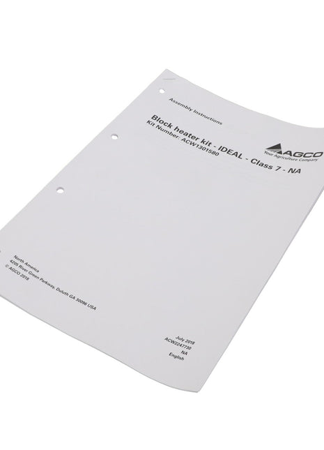 AGCO | Instructions - Acw2247730 - Farming Parts