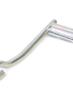 Presented is the AGCO | Stem - Acw0292900, a silver L-shaped tool featuring a cylindrical handle and a curved hook at the end. No current product description information is available.