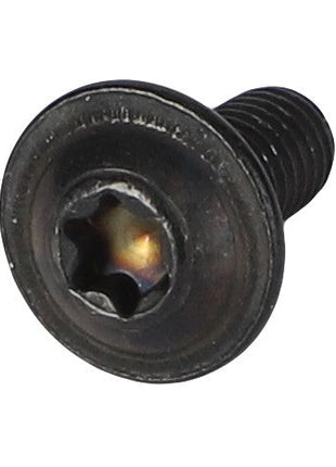 Close-up image of an AGCO Torx Screw (model Acw3343360) featuring a black finish, a flat circular head, and a six-point star-shaped socket. No current product description information is available.